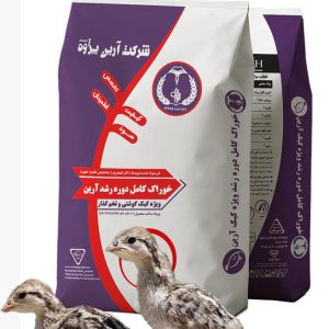 خوراک کامل دوره رشد کبک آرین